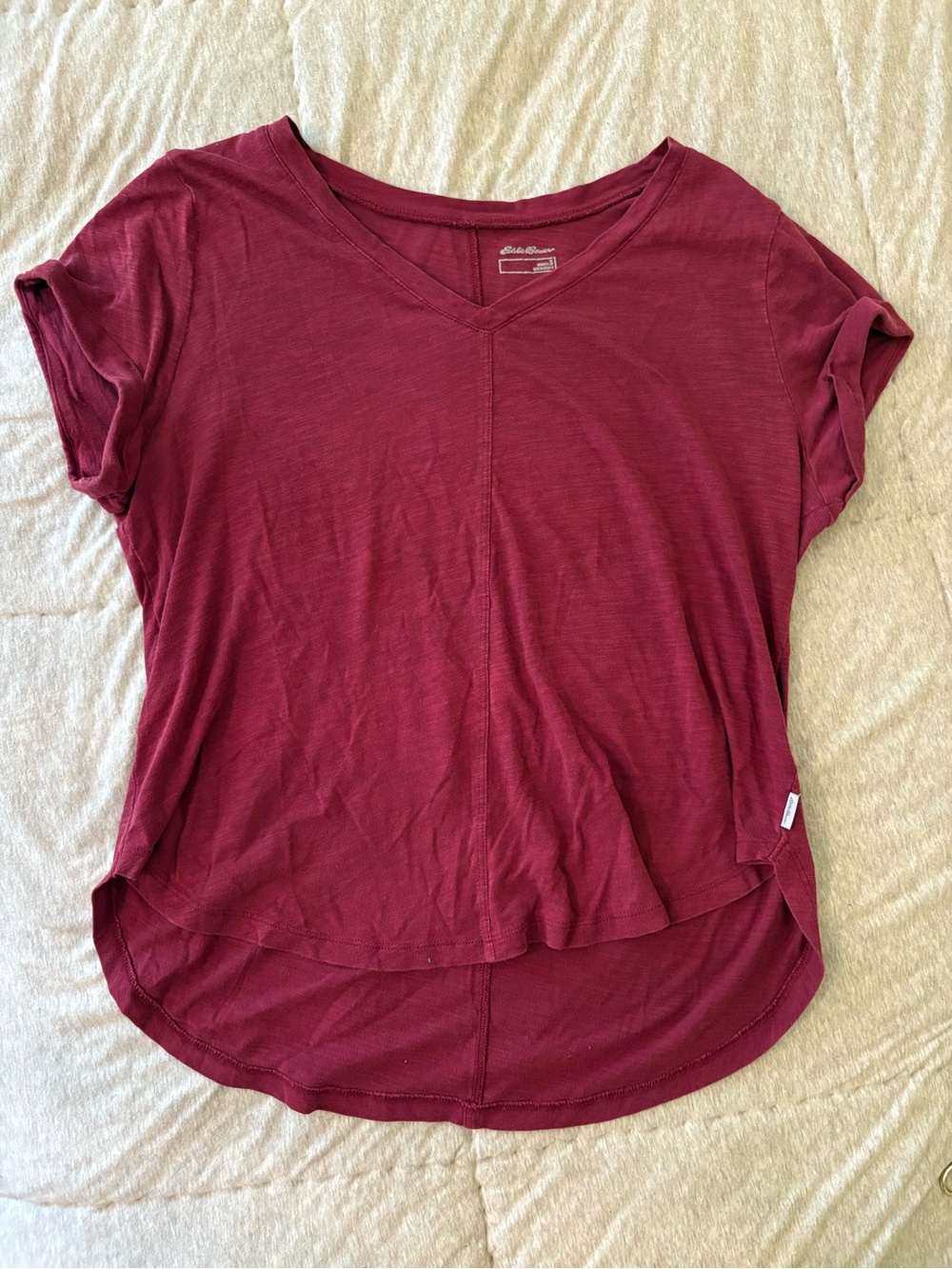 Eddie Bauer Burgundy tee